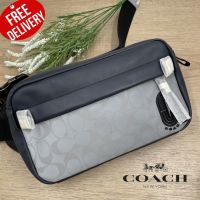 คาดอก คาดเอว 89919 COACH Edge Belt Bag In Reflective Signature ออก Shop USA รับประกันของแท้ 100%