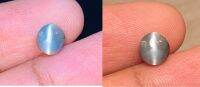 เปลี่ยนสีธรรมชาติ 1.49cts alexandrite cateseye 6.5x6.2mm