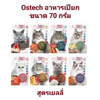 Ostech อาหารเปียก สูตรเยลลี่  ขนาด 70 กรัม × 12 ซอง (1 โหล)