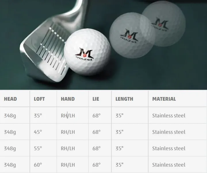 ไม้กอล์ฟ ชิปเปอร์ MAZEL Wedge Golf Pitching & Chipper Wedge,Right