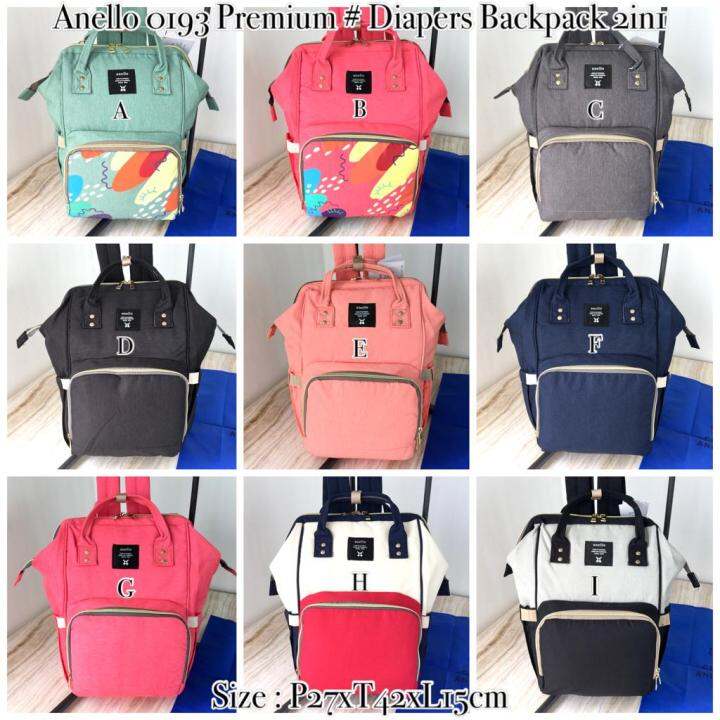 Ransel Anello Big 0193 premium / Diapers Backpack 2 in 1 Lazada Indonesia