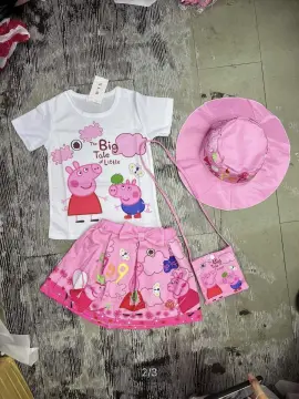 Peppa Pig Toddler Girls 2 Pack Graphic Jersey Dress Pink and Grey 2T   Amazonin Clothing  Accessories