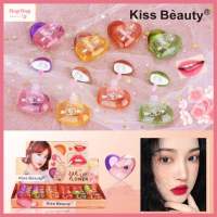 (70070) Kiss Beauty 24k Flower Lip Oil ลิปออยหัวใจ ลิปกลอส ลิปออยเปลี่ยนสี ขนาด 8 มล.