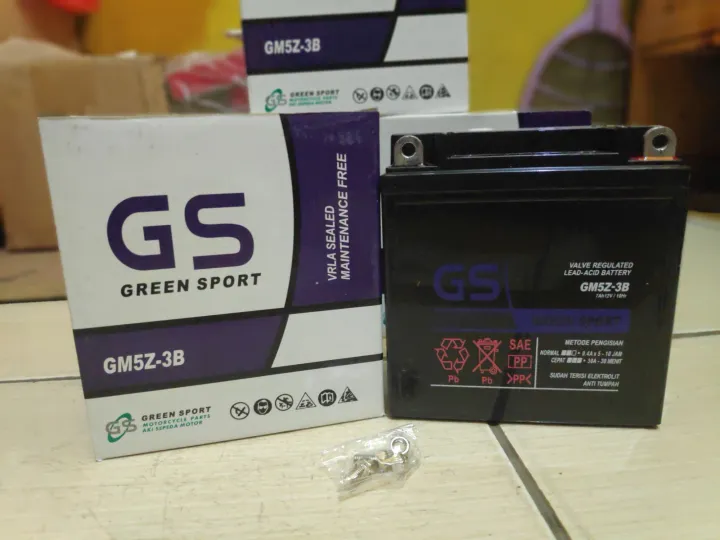 AKI KERING MOTOR VEGA R/ZR GS MF GM5Z 7AH | Lazada Indonesia