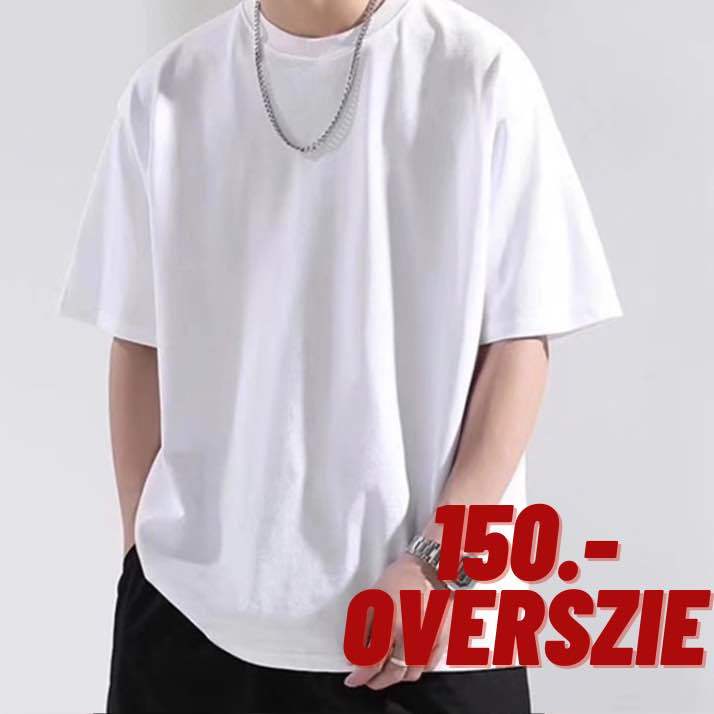 เสื้อยืดเปล่า-oversized-สีขาวล้วน-ผ้าคอตตอนพรีเมี่ยม