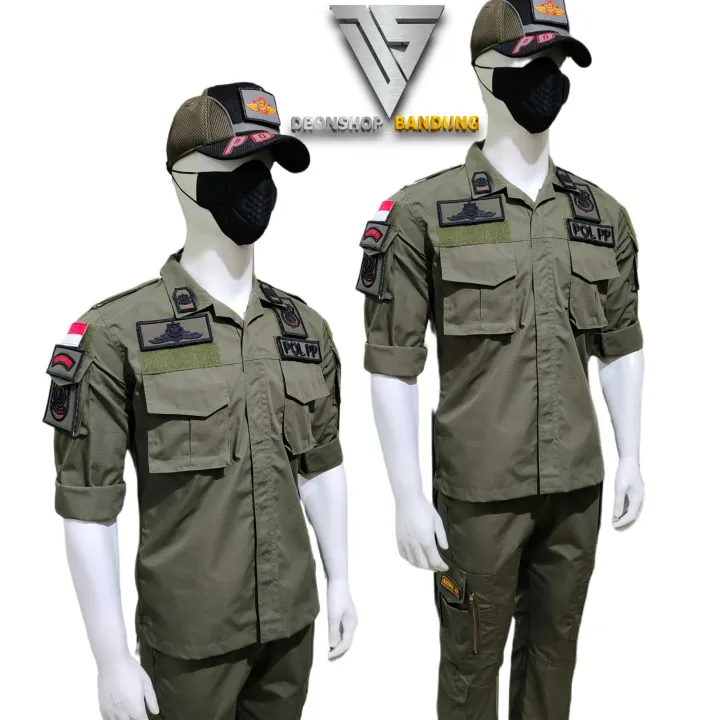 Seragam Pol Pp Baju Pdl Satpol Pp Terbaru Lengkap Pdl Pol Pp Lengkap Atribut Lazada Indonesia