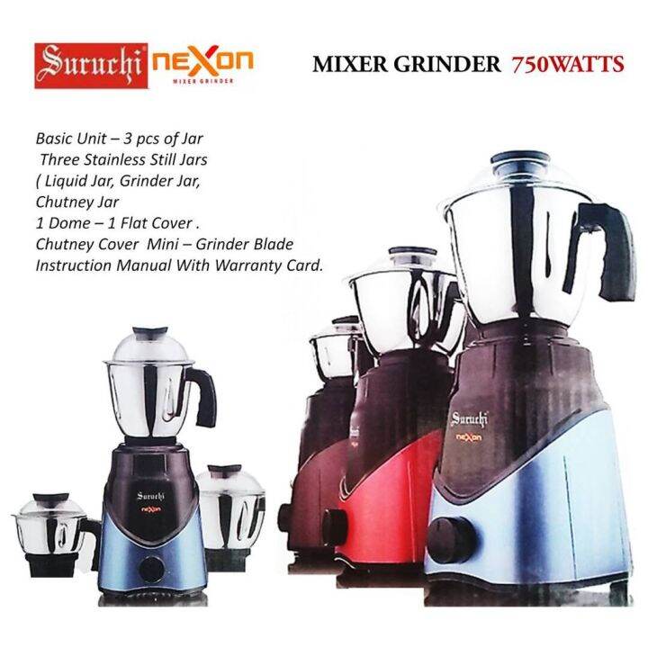Suruchi Nexon 750watt Mixer Grinder Lazada