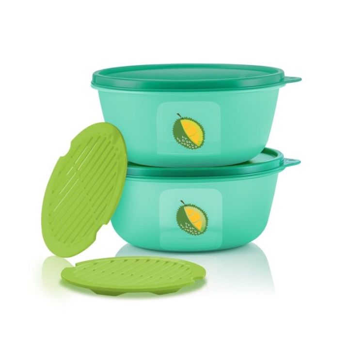 tupperware-ultimate-durian-keeper-ขายแยกใบ-กล่องทุเรียนทัพเพอร์-แวร์-เก็บกลิ่นได้ดี-สามารถเก็บทุเรียนหรืออาหารมีกลิ่น