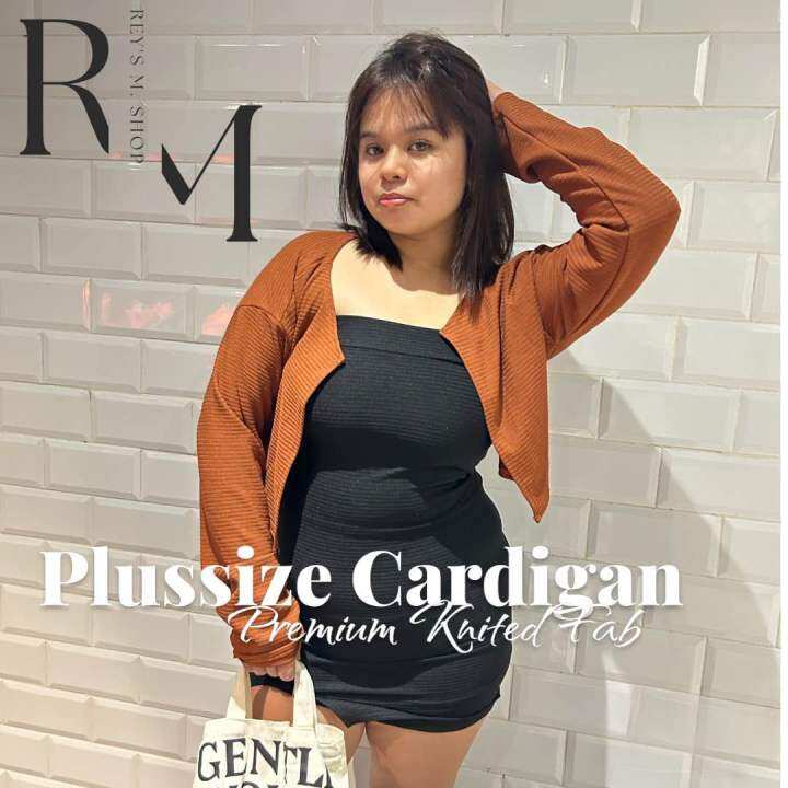 PlusSize Cardigan Premium Knitted Fabric Can fit from Medium to 1XL Super High  Quality | Lazada PH