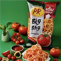 PR ข้าวเกรียบ ข้าวเกรียบกุ้ง Big Bag รสกุ้งสไปซี่ และรส มะเขือเทศ 80กรัม ห่อใหญ่ จัมโบ้!!