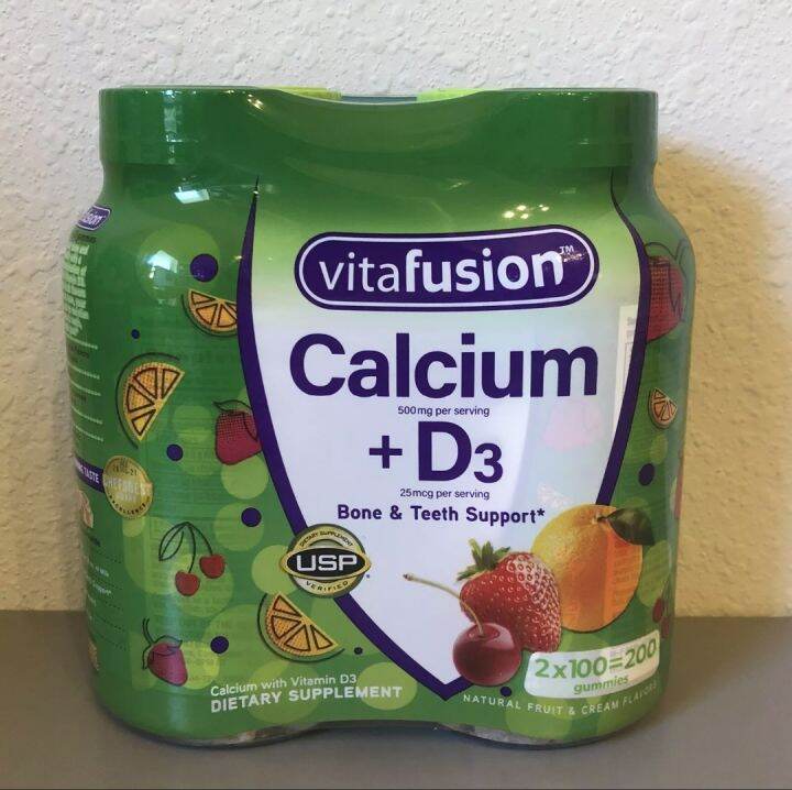 Vitafusion Calcium + Vit. D3, 500 mg., 200 Gummies Lazada PH