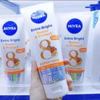 Nivea extra bright repair &amp; protect spf50 ขนาด 320มล. นีเวียเอ็กซ์ตร้าไบรท์รีแพร์