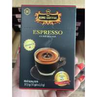 King Coffee Espresso กาแฟดำเอสเพรสโซ่ กาแฟดังในเวียดนาม 1 กล่อง มี 15ซองx2.5กรัม