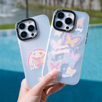 【สำหรับ iPhone】Y2K ผีเสื้อสีสันสดใส  เคส for  iPhone 14 Pro Max 13 12 11 XSMax XR X XS 8 7Plus เลเซอร์ Holographic Soft ซิลิโคน  กันกระแทกฝาครอบป้องกัน