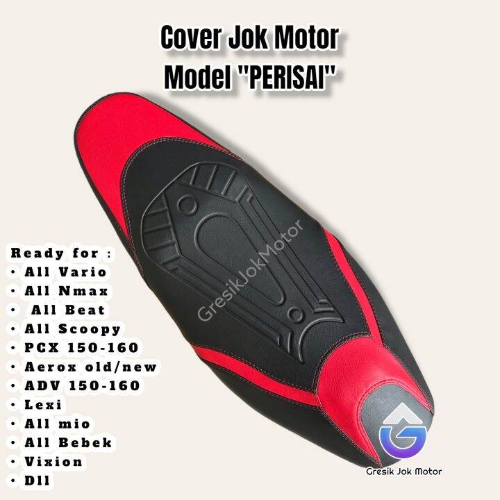 Cover Jok Motor custom terbaru Model PERISAI untuk All matic bebek dan