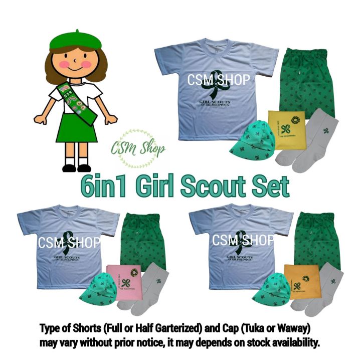 6in1 Girl Scout Uniform SET (GSP School Uniform) Lazada PH