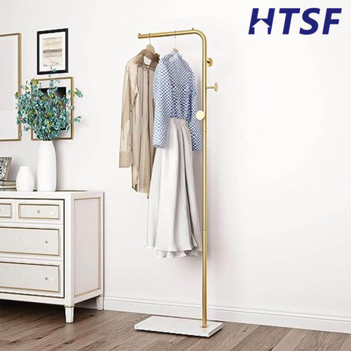 HTSF Metal Gold Coat Racks, Standing Coat Rack with Heavy Base, Modern