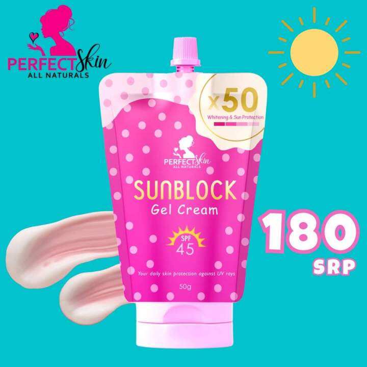 Authentic Perfect Skin Sunblock Gel Cream Spf45 Lazada Ph