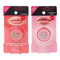 IN2IT Lip Sleeping Mask &amp; Scrub - 01 berry ? ลิปสลิปปิ้งมาส์ค &amp; ลิปสครับน้ำตาล