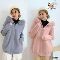 เสื้อกันหนาวขนเฟอร์นุ่มๆ มีฮู้ด COAT27