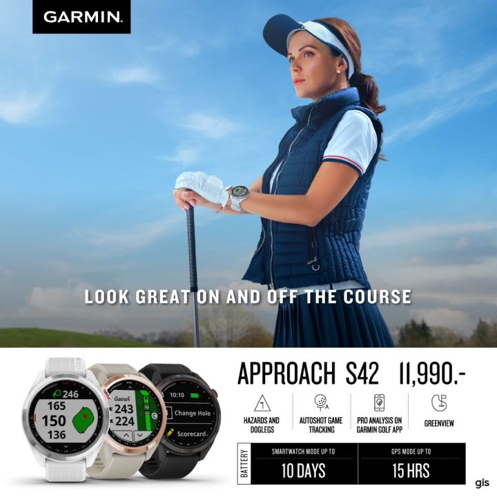 นาฬิกากอล์ฟ-garmin-approach-s42