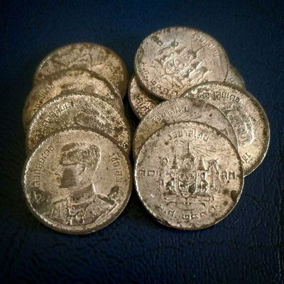 ของสะสม เหรียญ 10 สตางค์ เนื้อดีบุก พ.ศ.2493
เนื้อดีบุก ยุคแรกๆของสมัยรัชกาลที่ 9