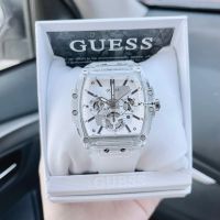 GUESS GW0203G1 (44 mm) Transparent And Silver-Tone Multifunction Watch