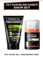 LOreal for men experts เจลล้างหน้าและครีมทาผิวหน้า