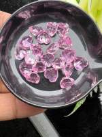 Lab pink sapphire Heart shape 8x8! 2 pieces