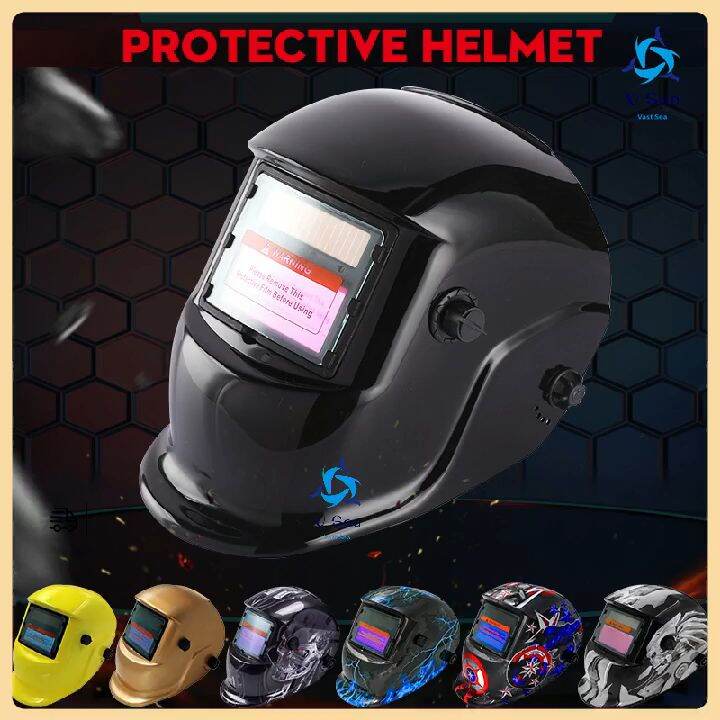 【Local shipment】Auto Darkening Welding Mask (Helmet), Solar Powered for