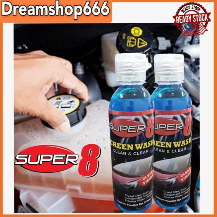 Super8 Auto Care Windshield Wiper Fluid New Pack(250ml)Wiper Shampoo