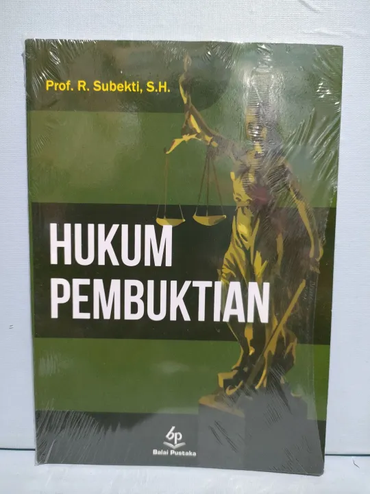 BUKU HUKUM PEMBUKTIAN SUBEKTI | Lazada Indonesia