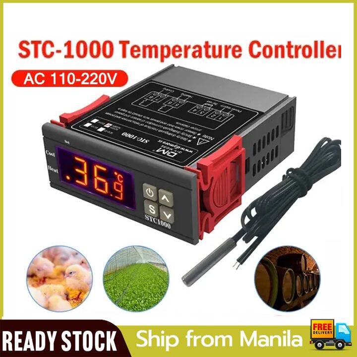 🔥Original + 24 hours delivery 220V Digital STC-1000 STC 1000 STC-3028 ...