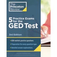 (เล่มจริง ของแท้ถูกลิขสิทธิ์!)PRINCETON REVIEW 5 PRACTICE EXAMS FOR THE GED TEST (3RD EDITION)