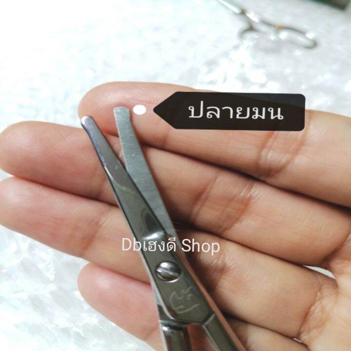 ของแท้-rhinoกรรไกรเล็กตัดแต่งขนคิ้ว-ปลายมน-ขนจมูก-ขนตา-สแตนเลสไร้สนิม-คมดี-ใช้ดี