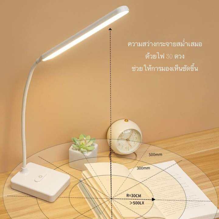 dema-โคมไฟอ่านหนังสือ-led-โคมไฟตั้งโต๊ะ-โคมไฟ-led-โคมไฟถนอมสายตา-รี่แสงได้-ปรับแสงได้-3-ระดับ-โคมไฟมินิมอล