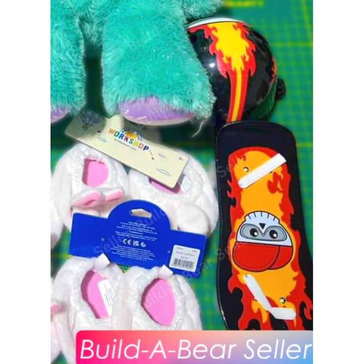 ชุดและอุปกรณ์-ตกแต่ง-ตุ๊กตาบิ้วอะแบร์-แคร์แบร์สเก็ต-build-a-bear-workshop-ราคาเฉพาะอุปกรณ์-สินค้าแท้จากอเมริกา