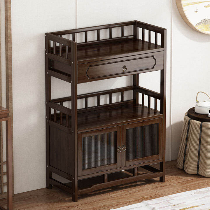 Corner Table Small Tea Table MultiFunctional Tea Storage Rack