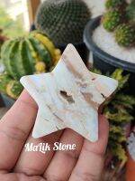 ? แคริบเบียนเเคลไซต์ สีฟ้าทรงดาว ? 
( Star Carribean calcite )
เป็นหินที่รวมระหว่าง โอเชี่ยนบลู เเคลไซต์ และสีน้ำตาลจากอราโกไนต์ มีโพรงผลึกเล็กๆด้วยน้า
? เป็นหินที่มีสีสันคล้ายน้ำทะเลเเละหาดทรายเป็นอย่างมาก