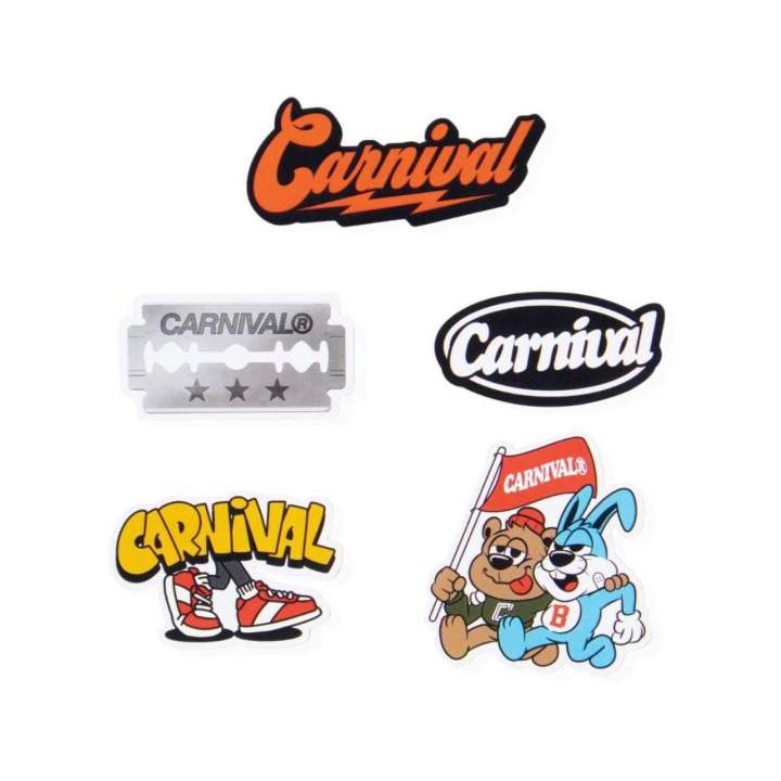 แท้-แยกขายทุกใบ-สติ๊กเกอร์-carnival-logo-sticker