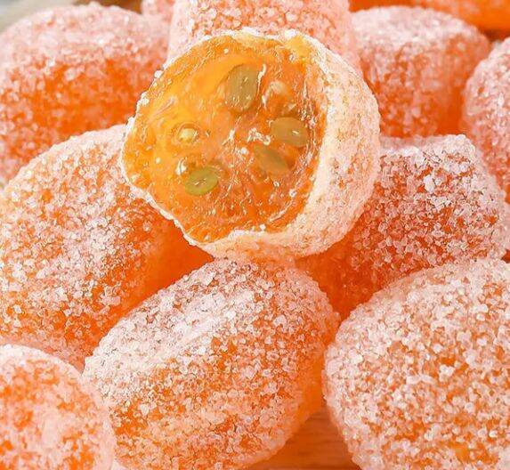 Rock sugar, candied tangerine, dried candied tangerine, candied