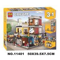 LEGO 31097 Creative Variety Three-in-one 3 Three-change Pet Shop and Cafe Blocks Puzzle Building Blocks