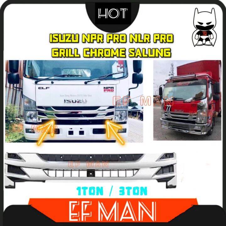 Isuzu Npr Pro Nlr Pro Front Grill Grille Chrome Salung Salong Lorry