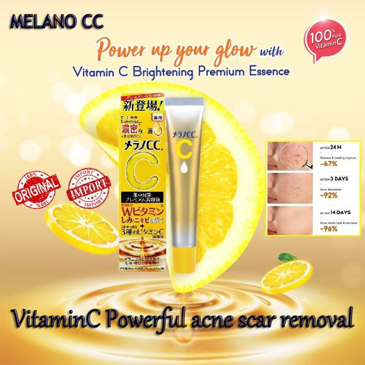 100 Legit Rohto Melano Cc Cream Vitamin C Intensive Anti Spot Essence