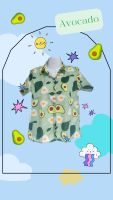 ชุดลายอโวคาโด้ Avocado  เสื้อพ่อแม่