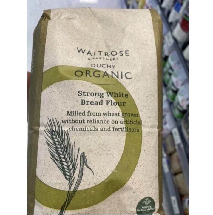 แป้งขนมปัง ออร์แกนิค 15 Kg Organic Strong White Bread Flour Duchy Waitrose And Partners 6997