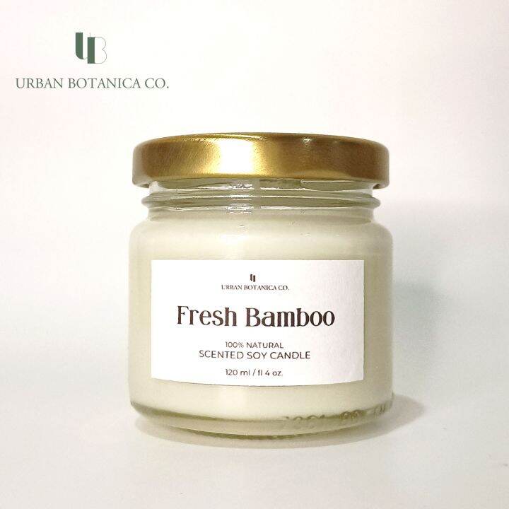 Fresh Bamboo Scented Soy Candle Lazada PH