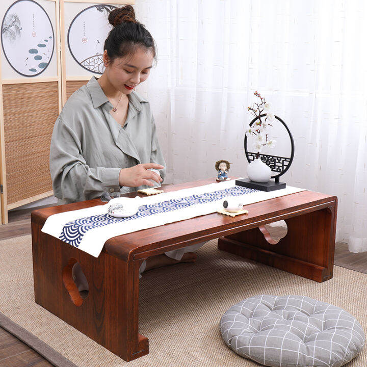 Solid Wood Kang Table Tatami Small Table Bay Window Tea Table Japanese