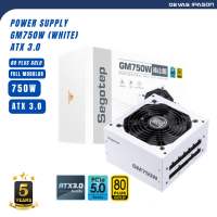 SEGOTEP POWER SUPPLY (อุปกรณ์จ่ายไฟ) GM750W ATX 3.0 (WHITE) 80 PLUS GOLD FULL MODULAR รับประกัน 5ปี โดย Devas IPASON