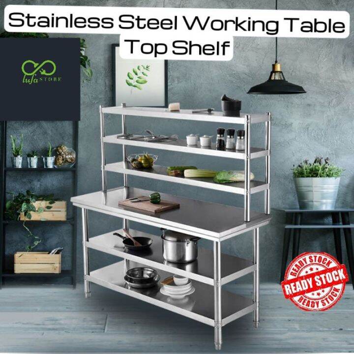 Kitchen Overshelf Rack Extend table top rack Working Table Storage Rack